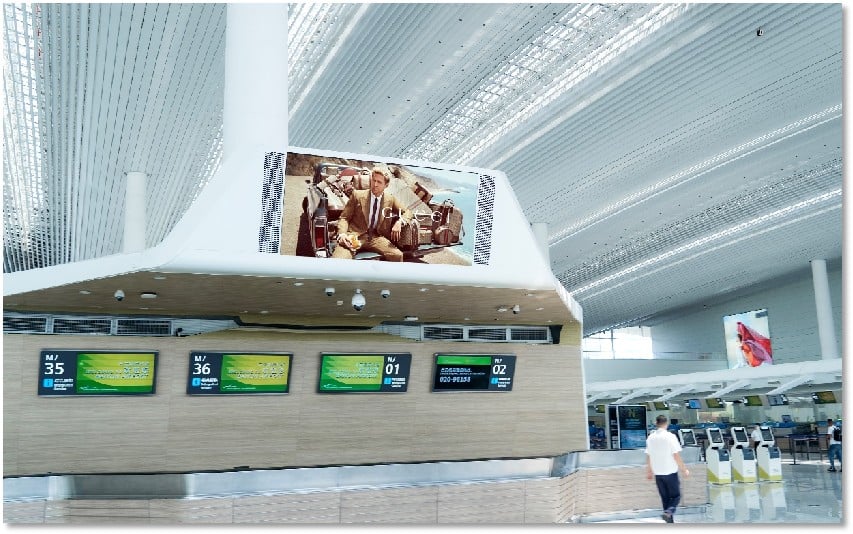 T2 International Departure Check-in Hall Lightbox Package