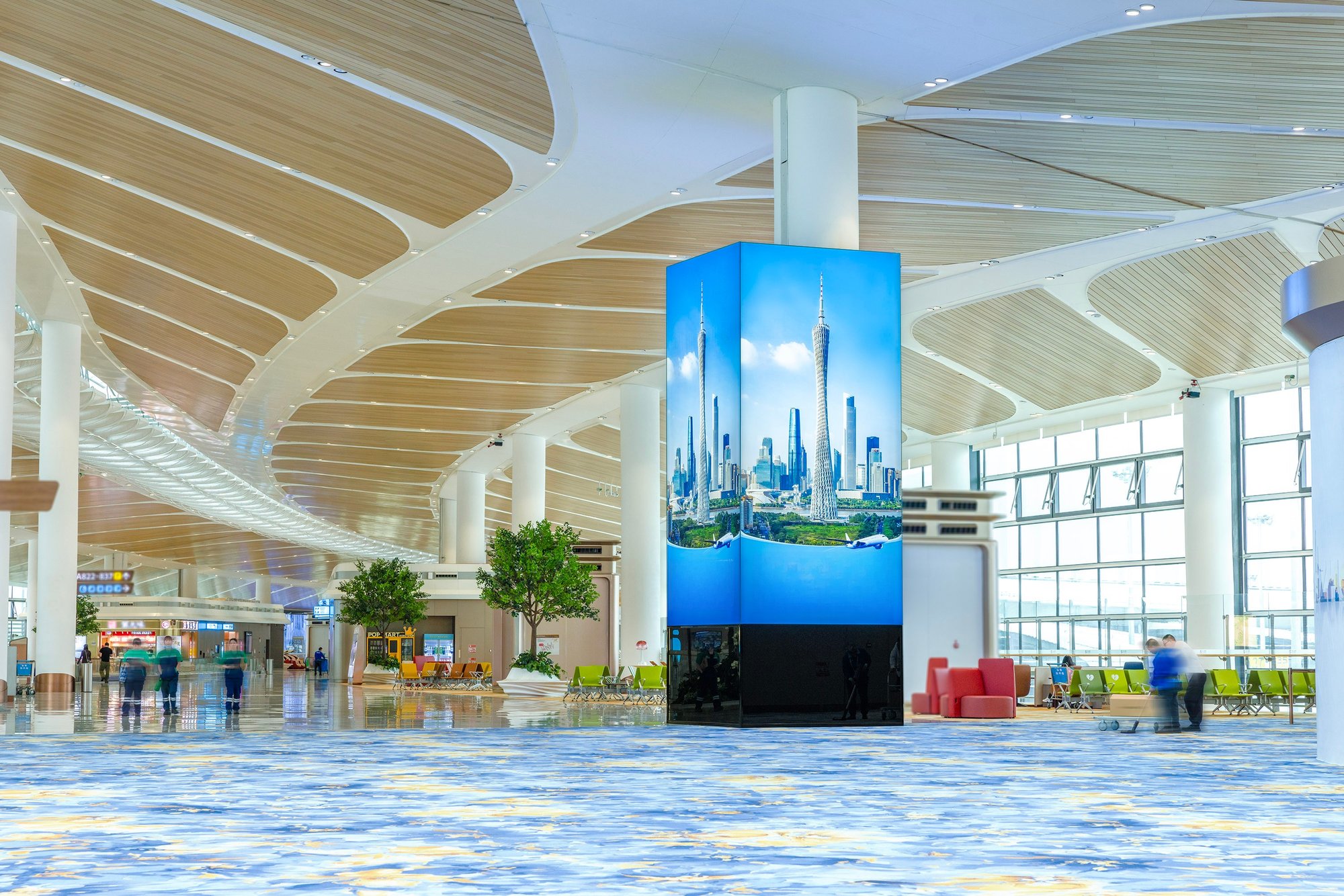 T3 International Departure Duty-Free Zone Pillar Lightbox Package