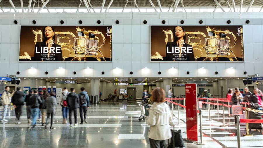 T2 International Departure Check-in Hall Dominant Lightbox Package