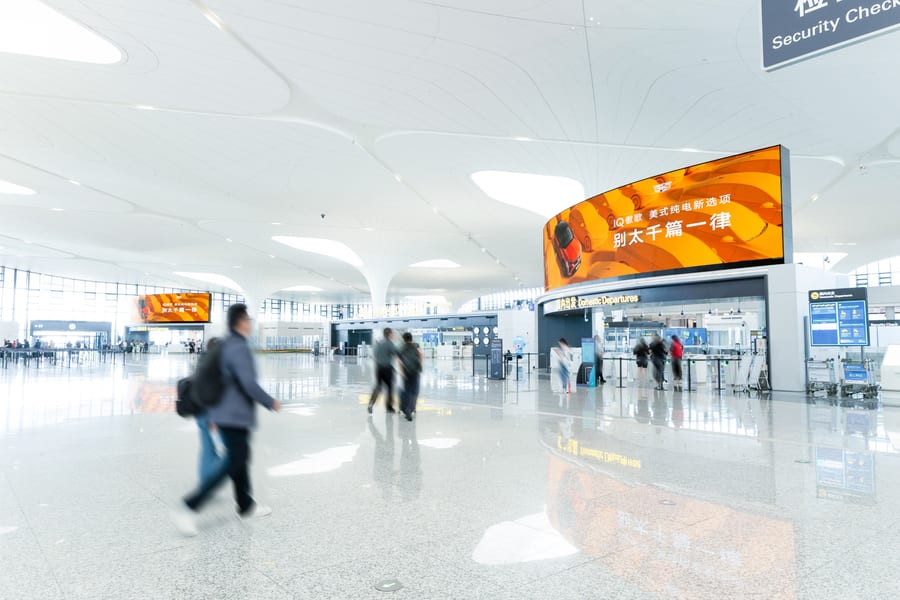 T4 Domestic and International Departure Security Gate Digital Billboard