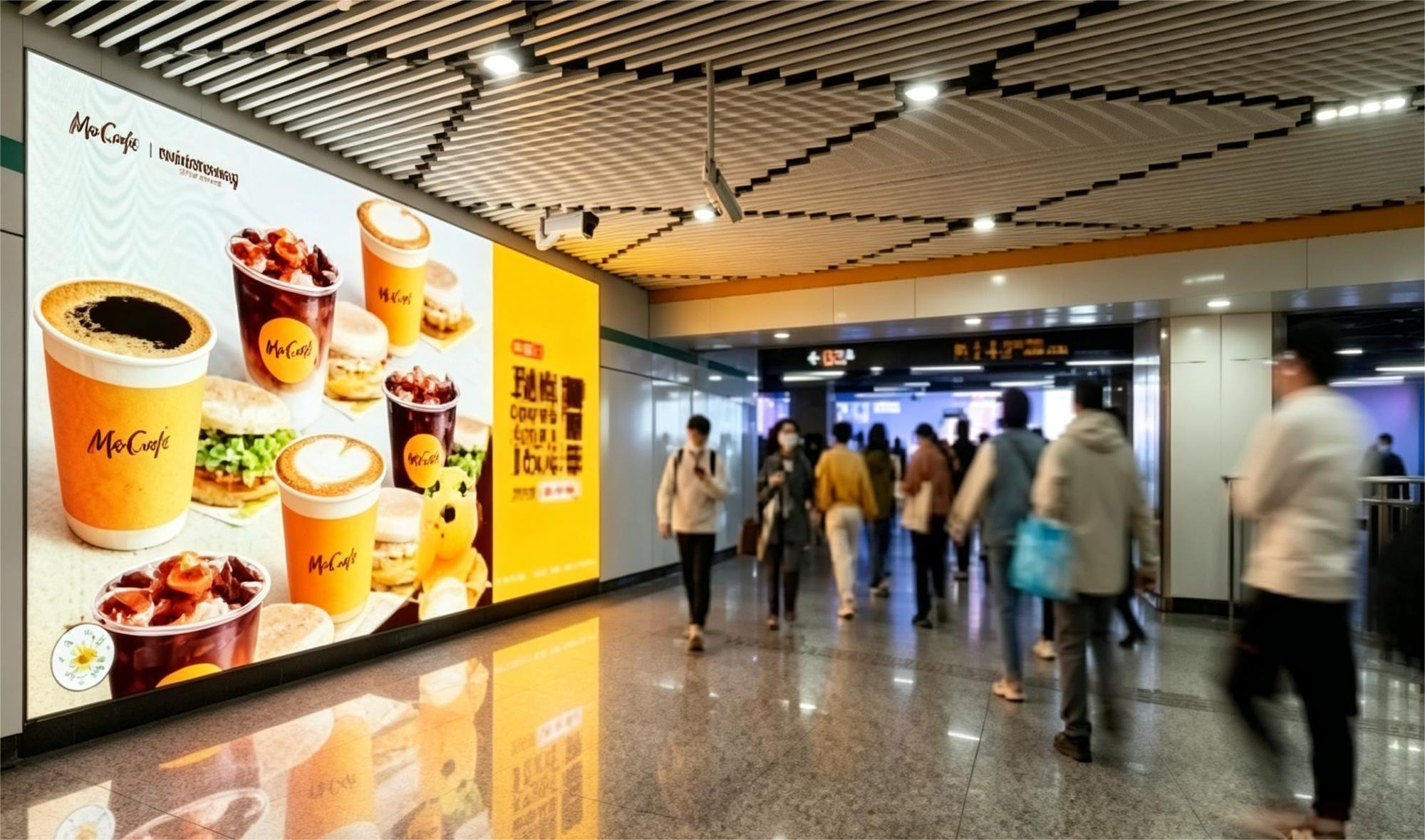 McDonald's Shanghai metro advertising